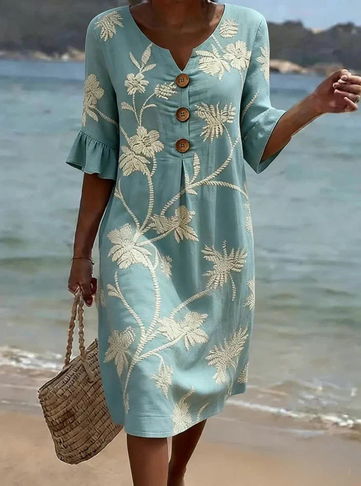 Vestido Brisa Aguamarina